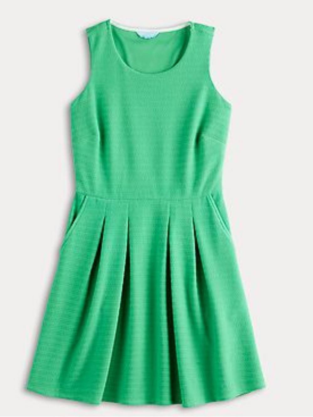 Draper James | Green Sleeveless Knit Short Dress